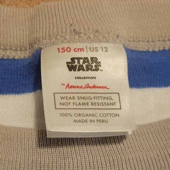 HANNA ANDERSSON Star Wars R2D2 Long John Pajama Set - 150 cm or 12 (PRE-LOVED) - Picture 5 of 9